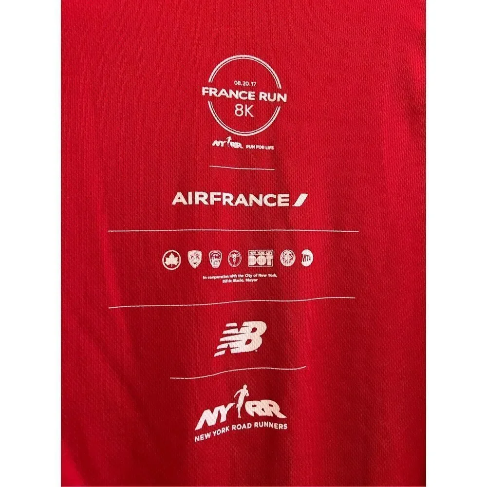 Rare 2017 NYRR France Run 8K Shirt | New Balance | Discontinued Race